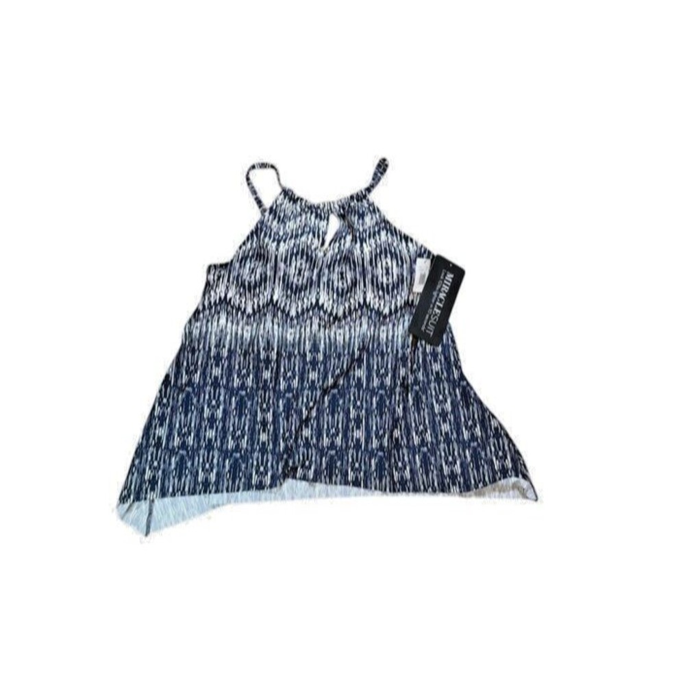 Miraclesuit 6553760 Silver Shores Peephole Tankini Top Size 12 US ($140) NWT